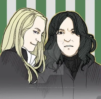 Snape and Malfoy | Гарри поттер, Слэш, Северус снейп