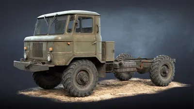 GAZ-66 Rusty | CGTrader