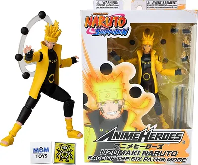 NARUTO - Naruto Sage of Six Paths Mode - Figure Anime Heroes 17cm :  ShopForGeek.com: Figurines Bandai Red Naruto