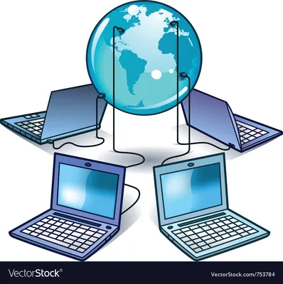 World global internet network connection big data Vector Image