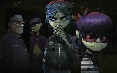 2D Gorillaz обои для рабочего стола, картинки, фото, 1920x1080.