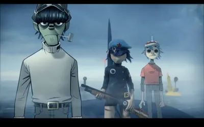 Обои мёрдок, 2d, нудл, gorillaz, рассел на рабочий стол