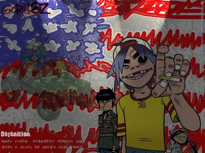 Gorillaz - Просмотреть, изменить размер и скачать HD обои / oboi7.com