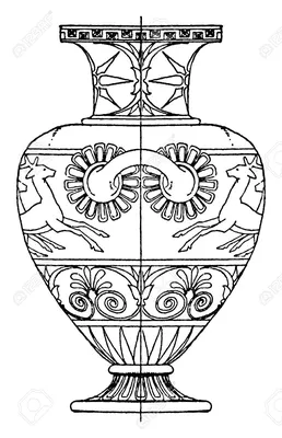 Раскраски Греческая ваза (28 шт.) - скачать или распечатать бесплатно #16994