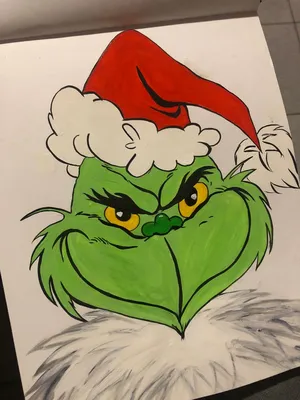 Grinch | Гринч, Рисунки, Легкие рисунки