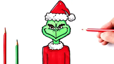 How to draw a Grinch | Christmas Drawings - YouTube