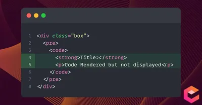 How to display code snippets in HTML?