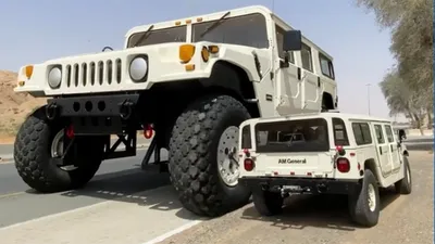 Inside world's largest Hummer owned by UAE's 'Rainbow Sheikh' with two  floors, a staircase, guest bedroom and a kitchen | The US Sun