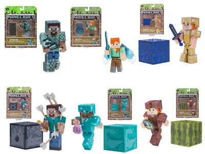 Minecraft Legends Action Figure 2-Pack, Creeper vs Piglin Bruiser, 3.25-in  Collectible Toys - Walmart.com