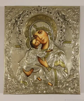Купить икону Владимирской Богородицы DR0090 можно в Москве, в интернет  магазине!