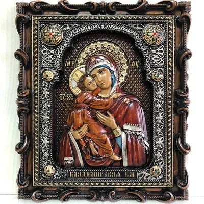 Владимирская икона Божией Матери, писанная икона купить в церковной лавке  Данилова монастыря
