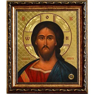 Иисус Христос купить писанную икону в византийском стиле