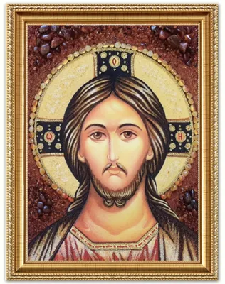 Икона Иисус Христос Казанский из янтаря купить в Украине по привлекательной  цене — Amber Stone