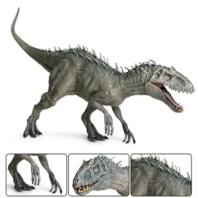 Фигурка животного Derri Animals Динозавр Индоминус Рекс, для детей, игрушка  коллекционная декоративная, 88019, 37х17х7 см - купить с доставкой по  выгодным ценам в интернет-магазине OZON (674788667)