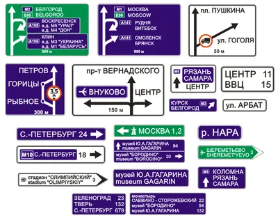 Знаки дополнительной информации (таблички), изображения дорожных знаков  Приложени 2