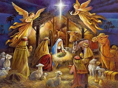 [81+] История рождества христова в картинках обои