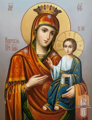 Иверская икона Божией Матери с избранными святыми