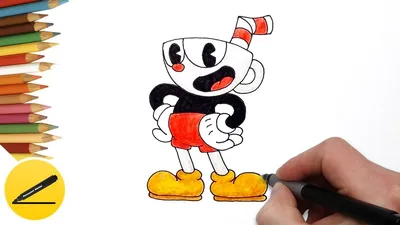 How to Draw Cuphead (Cuphead Game) Step by Step - Draw game characters -  YouTube