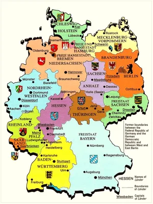 Подробная карта Германии на русском - самостоятельное путешествие по Европе