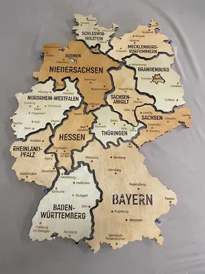 Политическая карта Германии с границами федеральных земель | Карты Германии