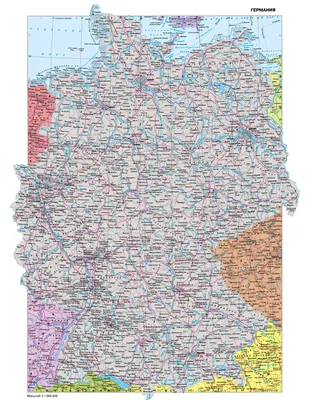 Подробная Карта Германии С Регионами Или Штатами И Городами Столицами —  стоковая векторная графика и другие изображения на тему Карта - iStock