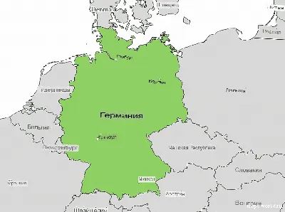 Большая подробная рельефная карта Германии. Германия – большая подробная  карта рельефа | Auto-Maps.com | Карты всех стран мира