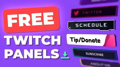 Оформление канала: панели для Twitch и рамки для OBS | Donatty