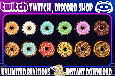 Double Chocolate Donut Emoji Set Twitch-Friendly Sizes - PunomancerMimi's  Ko-fi Shop - Ko-fi ❤️ Where creators get support from fans through  donations, memberships, shop sales and more! The original 'Buy Me a
