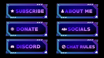 Free to use twitch panels made by me, The download link is in the comments.  : r/Twitch