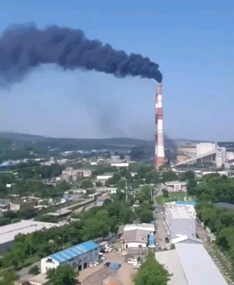 Вовилон завод трубы дым оранжевое …» — создано в Шедевруме