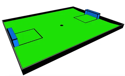 Футбольное поле – размер, площадь, разметка поля, требования к футбольному  полю