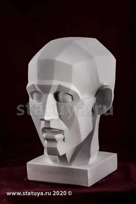 Гипсовая фигура голова Давида Микеланджело, 30х26х46см цена 1 980.00 руб  купить с доставкой в Москва.