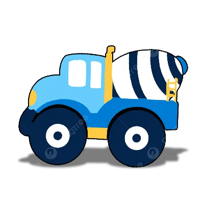 два простых образа грузовика для детей Иллюстрация вектора - иллюстрации  насчитывающей малыши, крыло: 227543491