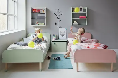 Детская модульная мебель | Двухъярусная кровать Домик Сказка - Кровать  домик Сказка для 2-х детей