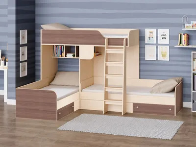 Кровать односпальная 90х200 см подростковая для детей AMI 114877352 купить  за 15 253 ₽ в интернет-магазине Wildberries