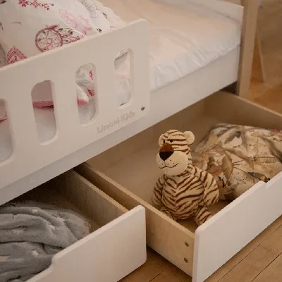 Молодежная кровать для детей - Детская кровать для ребенка - Деревянная  кровать Monoidėja