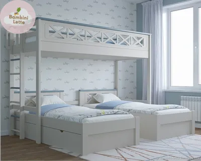 Кровать детская Boori Natty Bedside для детей и подростков 167х90 см –  Детская мебель из дерева
