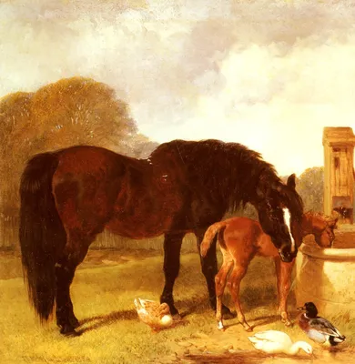 Топиари Композиция Лошадь с жеребенком из искусственной травы, купить по  цене 314 000 руб.