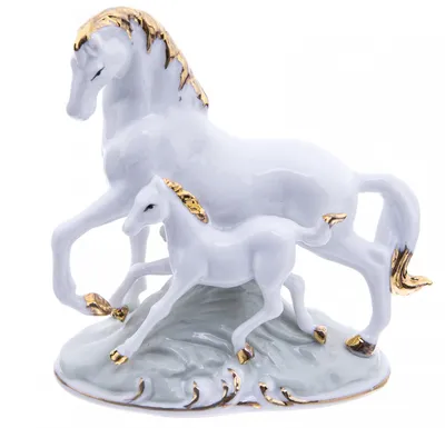 Статуэтка \"Лошадь с жеребенком\" 20,5 см (id 91542281), купить в Казахстане,  цена на Satu.kz