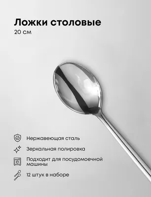 Ложка десертная одноразовая из кукурузного крахмала чёрная 170 мм по 50  шт/уп (2000 шт/кор)