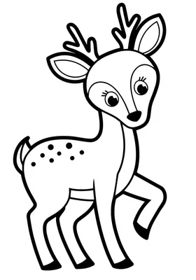 Cartoon animal - deer - isolated - illustration for children Stock  Illustration by ©illustrator_hft #105741902