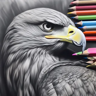 Голова орла черно-белая, голова орла вида спереди, иллюстрация вектора  Иллюстрация вектора - иллюстрации насчитывающей художничества, мощно:  139491117