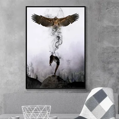 Орел с крыльями рассредоточен. татуировка. черно-белый Иллюстрация вектора  - иллюстрации насчитывающей свобода, талисман: 251624593
