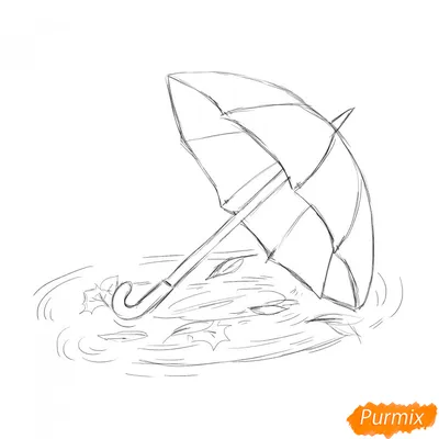 Как нарисовать ДОЖДИК / Рисунок Осень Дождь / Простые рисунки в скетчбук и  ЛД - YouTube