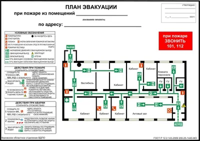 Планы эвакуации по новому ГОСТ 34428-2018, 18.02.2022 – «ГАСЗНАК», Москва