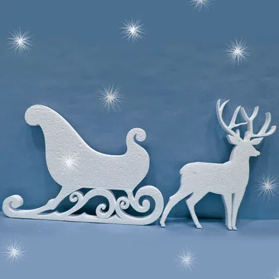 Купить Надувной рождественский шар в виде саней, олень, лось, воздушный шар  из алюминиевой пленки, Санта-Клаус | Joom
