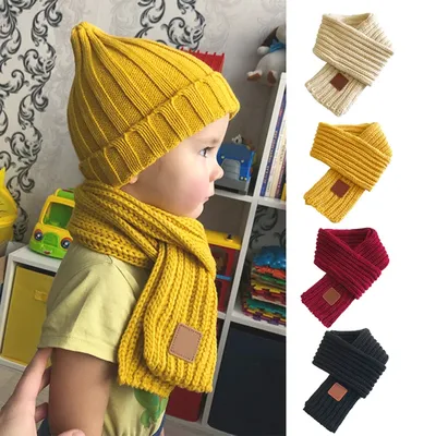 Купить Осенне-зимний шарф для детей, для мальчиков и девочек, корейский  модный однотонный шерстяной кашемировый шарф 15*130 см, шарф для детей от 3  до 12 лет | Joom