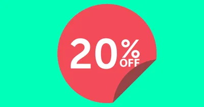 Sale up to 20 off template design Royalty Free Vector Image