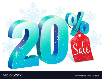 20 percent off. On sale. Great deal. twenty percent. 3D text 8489751 PNG