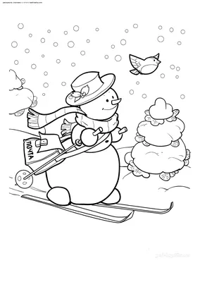 Рисунок Снеговик почтовик №22052 - «Моя любимая книга» (13.01.2024 - 01:51)